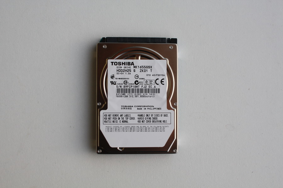 Disque SATA 2"1/2 Toshiba 160 Go