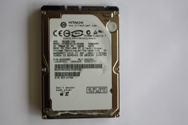 Disque SATA 2"1/2 Hitachi 160Go