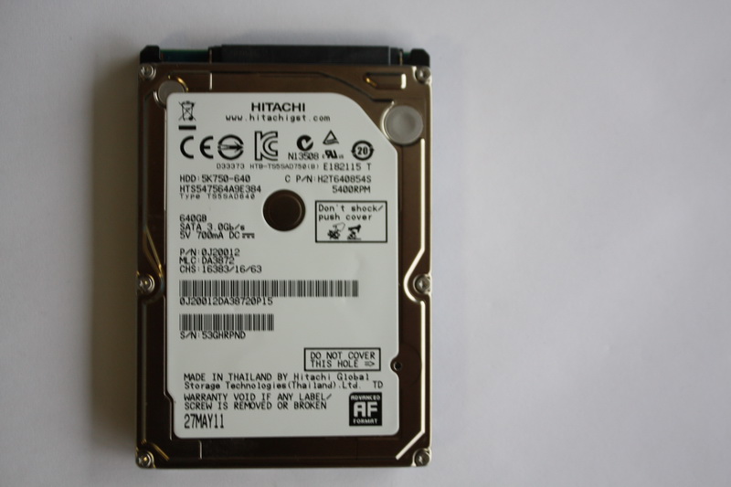 Disque SATA 2"1/2 Hitachi 640 Go