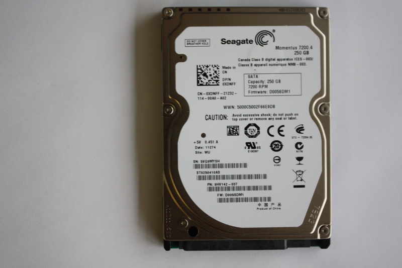 Disque SATA 2"1/2 Seagate 250 Go