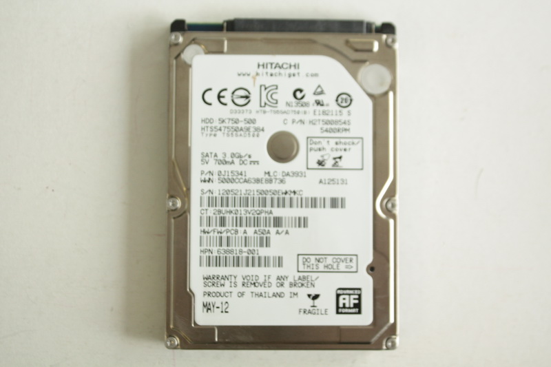 Disque SATA 2"1/2 Hitachi 500 Go