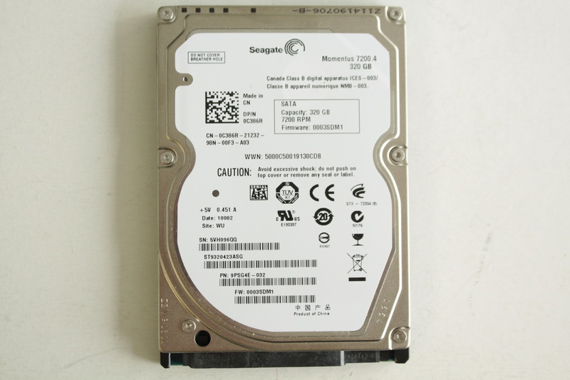 Disque SATA 2"1/2 Seagate 320 Go