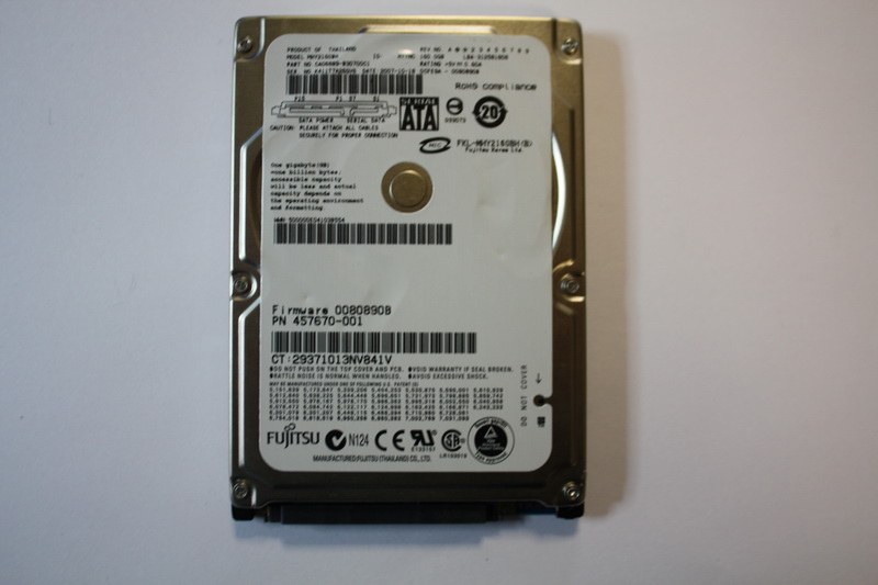 Disque SATA 2"1/2 Fujistu 160 Go