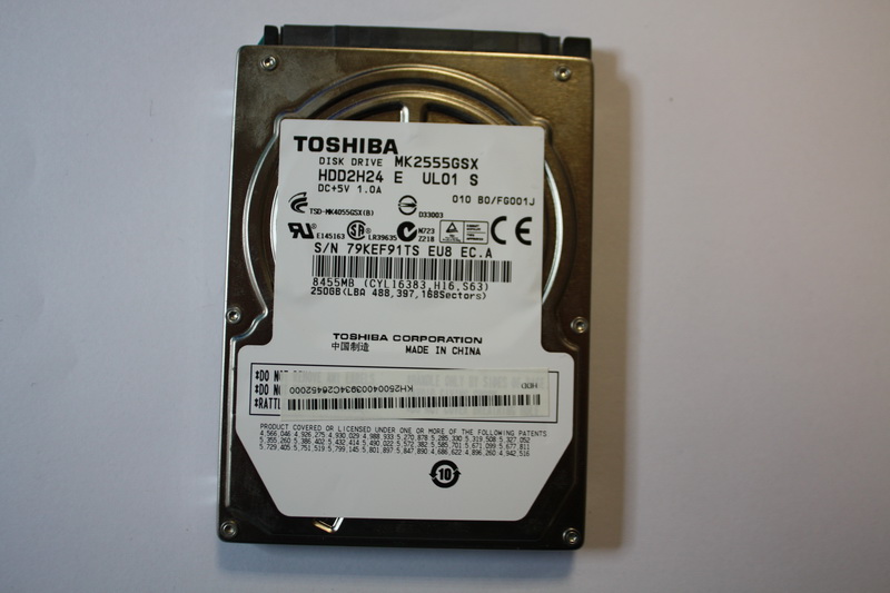 Disque SATA 2"1/2 Toshiba 250 Go