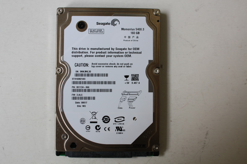 Disque SATA 2"1/2 Seagate 160 GB