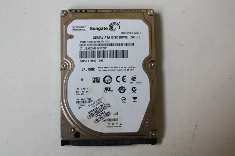 Disque SATA 2"1/2 Seagate 500 GB