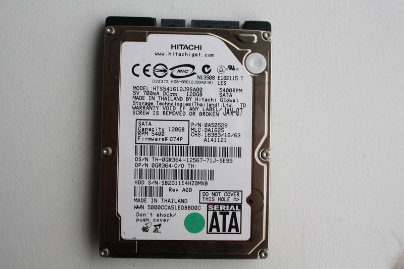 Disque SATA 2"1/2 Hitachi 120 GB