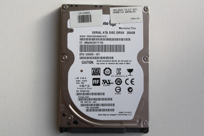 Disque SATA 2"1/2 Seagate 250 GB