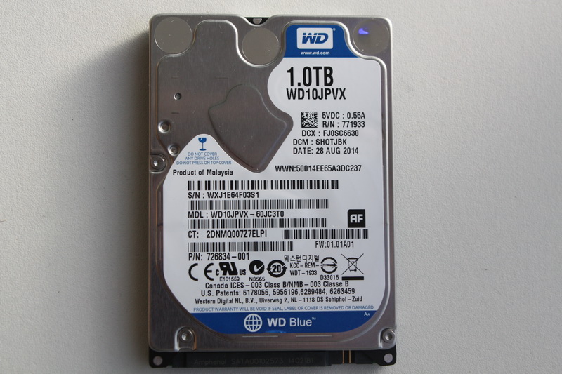 Disque SATA 2"1/2 Western Digital 500 Go