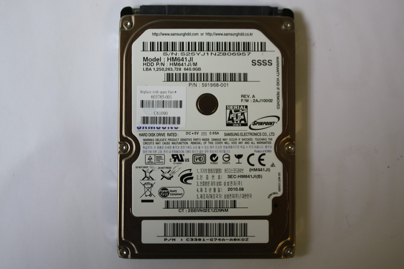 Disque SATA 2"1/2 Samsung 640 GB