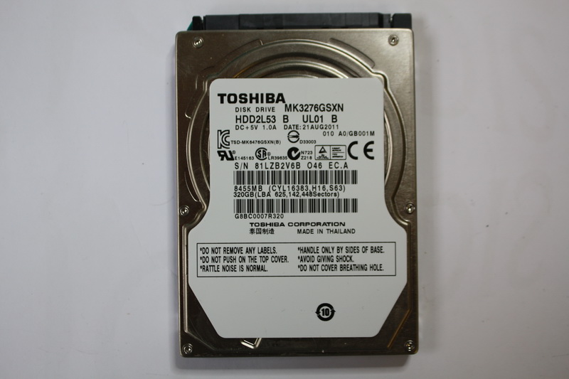 Disque SATA 2"1/2 Toshiba 320 GB Disque SATA 2"1/2 Toshiba 320 GB