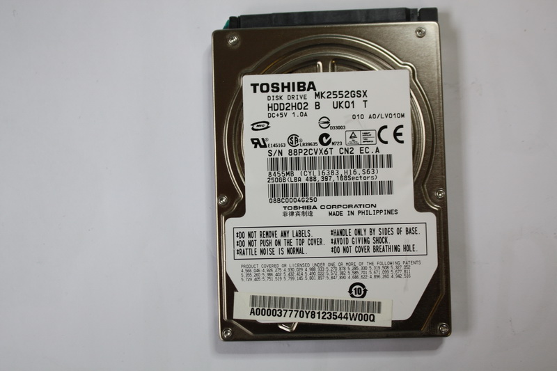 Disque SATA 2"1/2 Toshiba 250 GB