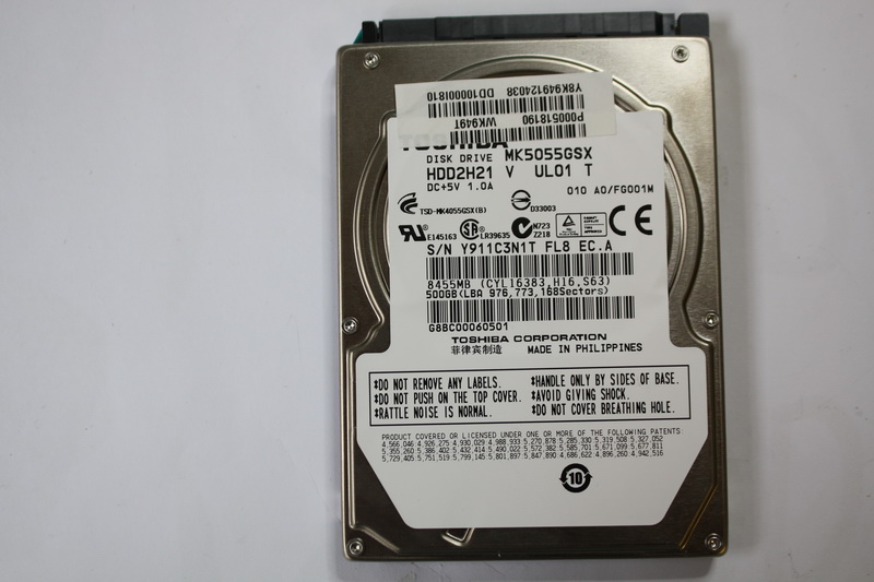 Disque SATA 2"1/2 Toshiba 500 GB Disque SATA 2"1/2 Toshiba 500 GB