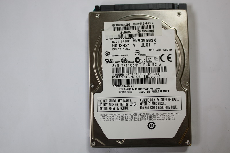 Disque SATA 2"1/2 Toshiba 500 GB