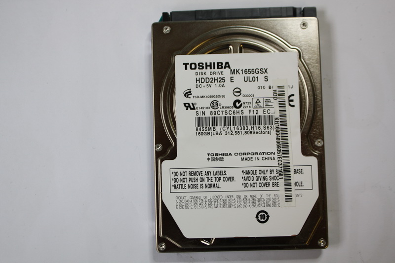 Disque SATA 2"1/2 Toshiba 160 GB