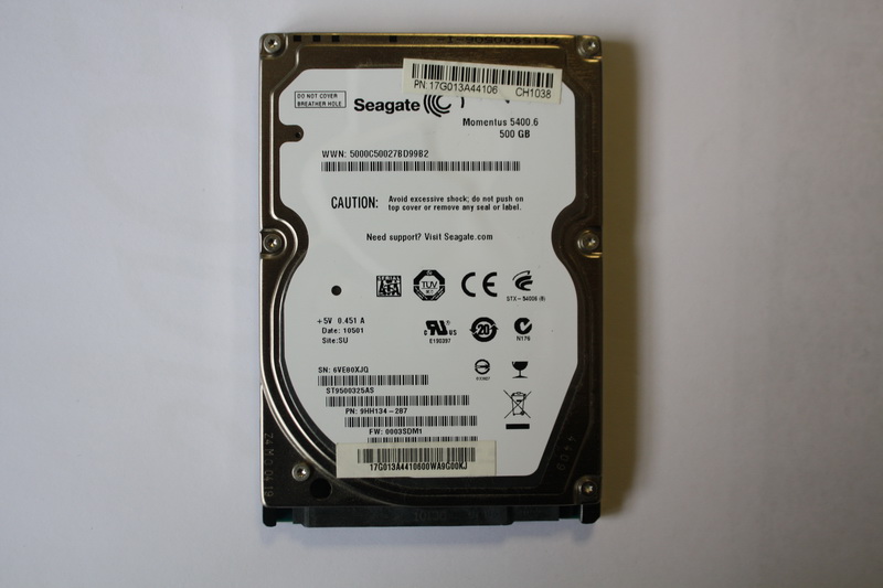 Disque SATA 2"1/2 Seagate 500 GB