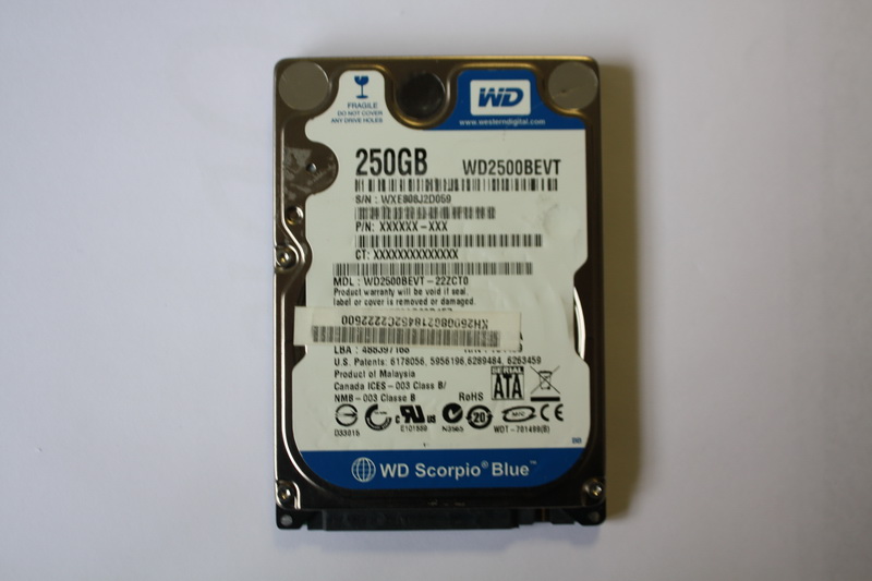 Disque SATA 2"1/2 Western Digital 250 Go