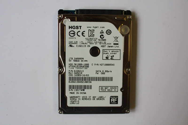 Disque SATA 2"1/2 HGST 1000 Go