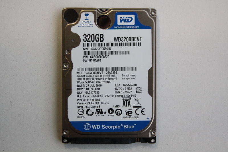 Disque SATA 2"1/2 Western Digital 320 Go