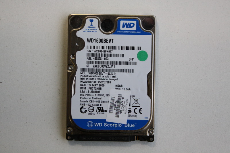 Disque SATA 2"1/2 Western Digital 160 GB