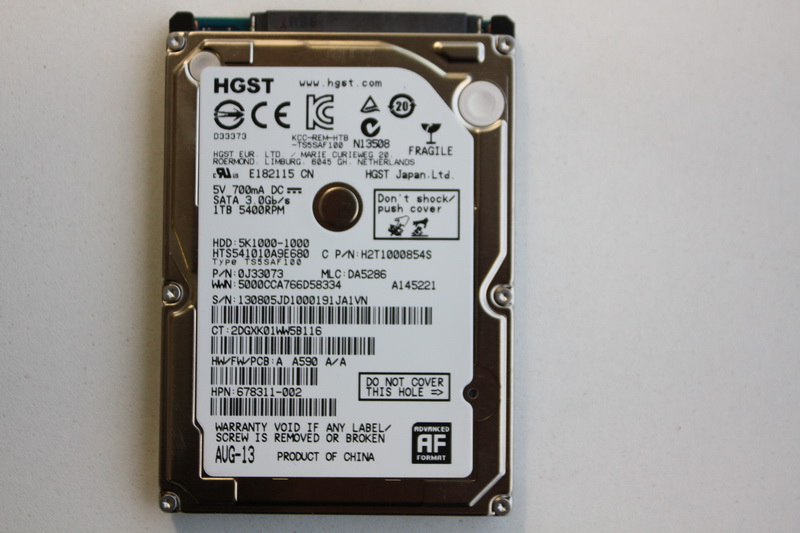 Disque SATA 2"1/2 HGST 1 TO