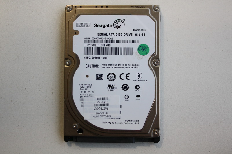 Disque SATA 2"1/2 Seagate 640 GB