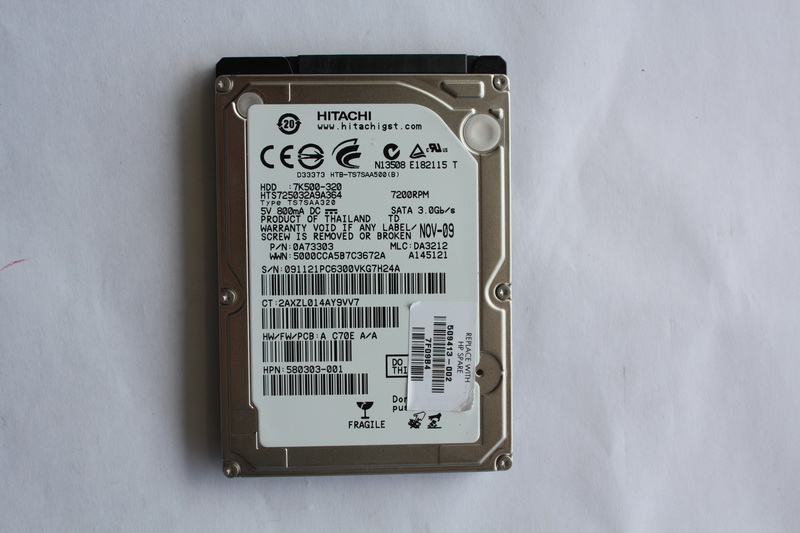 Disque SATA 2"1/2 Hitachi 320 GB