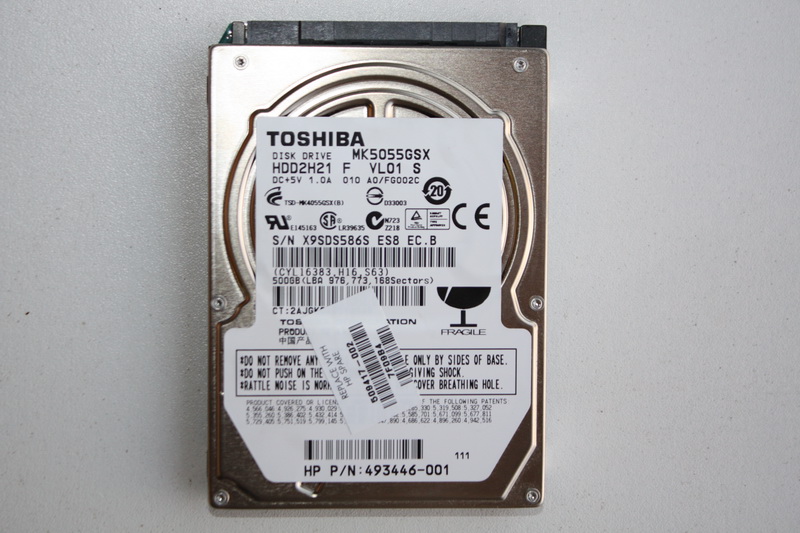 Disque SATA 2"1/2 Toshiba 500 GB Disque SATA 2"1/2 Toshiba 500 GB