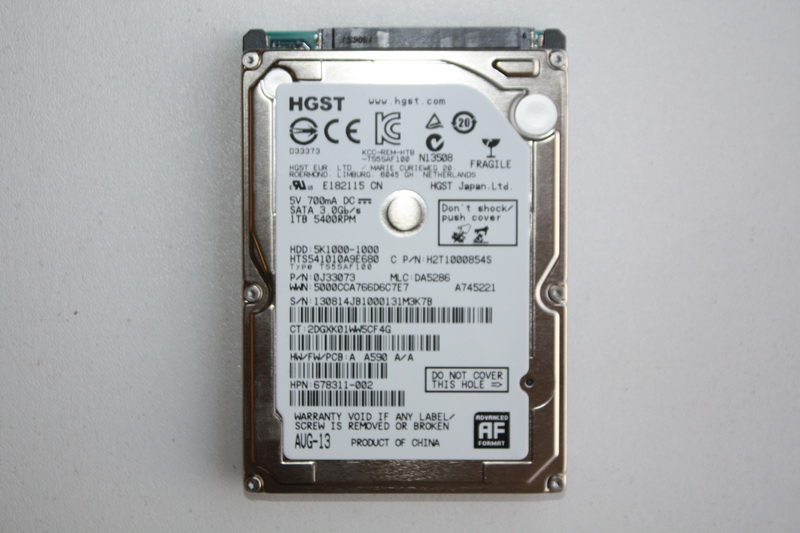 Disque SATA 2"1/2 HGST 1 TO