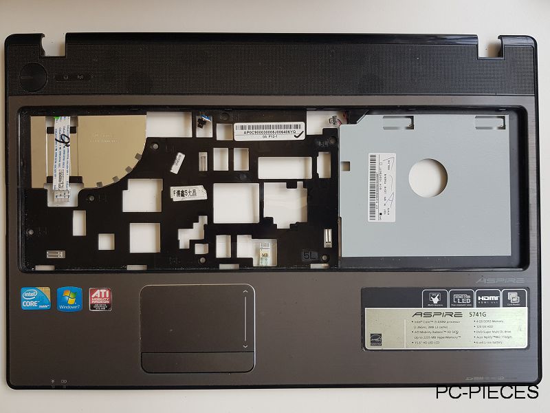Plasturgie coque superieure Acer Aspire 5741G