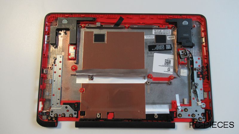 Plasturgie coque inferieure Rouge HP Probook 360-11